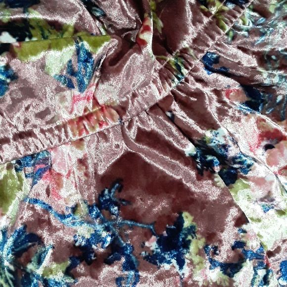 Women's Velour Jacket,  Cardigan Meraki Floural  Jacket, NWT, XL - Picture 10 of 10